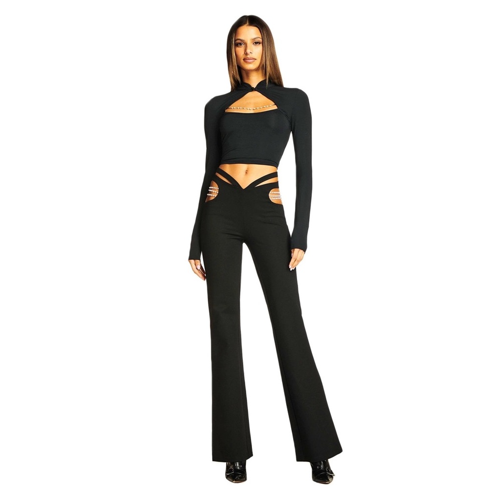 I.AM.GIA Black Cut-Out Pants